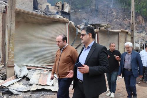 استقرار 7 اکیپ ارزیابی خسارت آتش در روستای امامزاده ابراهیم(ع)